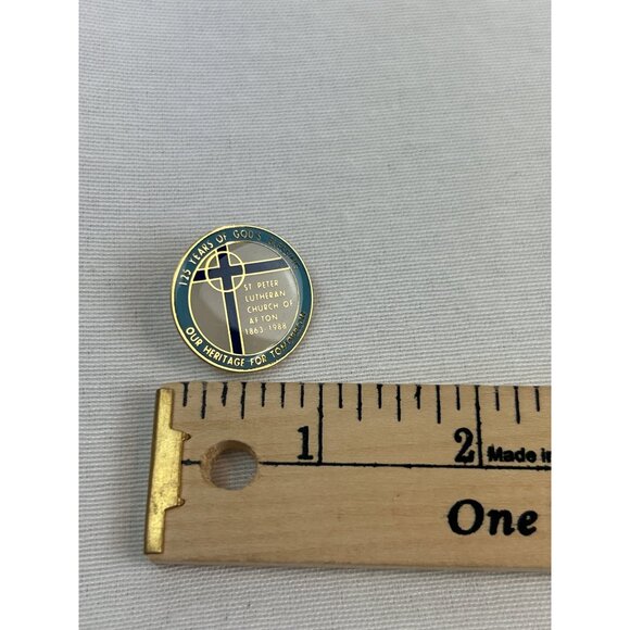 St Peter Lutheran Church 125th Anniversary Commemorative Enamel Pin - Picture 3 of 3